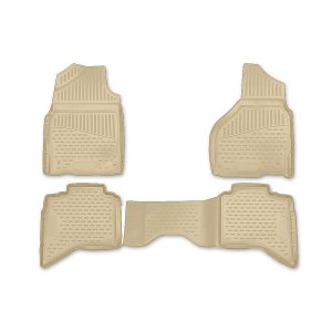 Dodge Ram 2500 Floor Mats - Omac - Rubber TPE - Beige - '12-'18